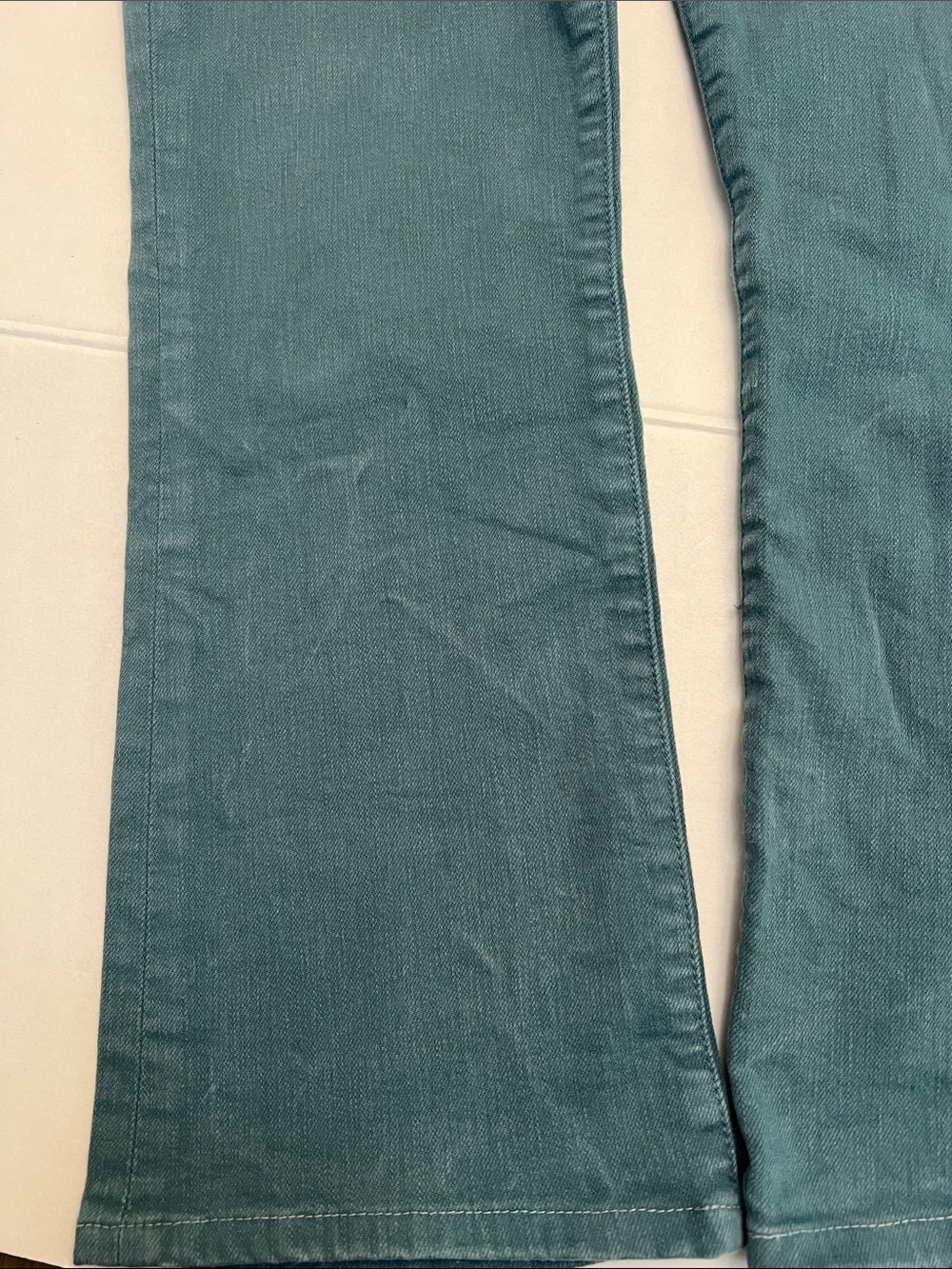 MOTHER DENIM THE HUSTLER ANKLE FRAY IN PLAY DATE GREEN WASH SIZE 28 - Picture 16 of 16